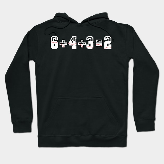 6432 Baseball double Play Hoodie by Bouteeqify